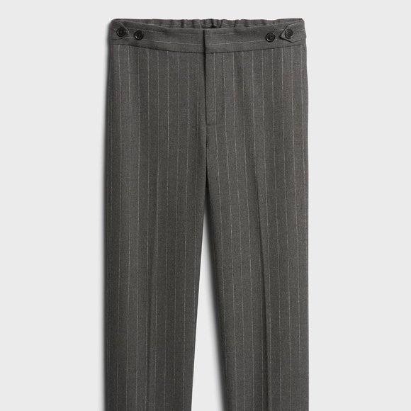 BANANA REPUBLIC High-Rise Straight Elastic-Waist Pants Size 4 - Picture 4 of 14